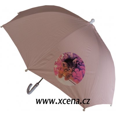 Deštník růžový s kočičkou model A