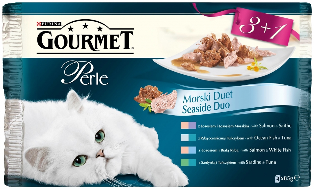 Gourmet Perle DUO ryba 4 x 85 g