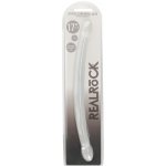 RealRock Gelové dildo Crystal Clear 17″ oboustranné dildo 42,5 x 2,3 - 3,2 cm – Sleviste.cz