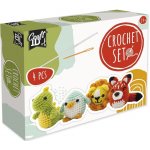 Grafix Háčkovaná zvířátka 4 druhy dino sova liška lev – Zboží Mobilmania