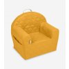 Dětské křeslo a pohovka Ourbaby Dětské křesílko 34965 kids chair mustard fan