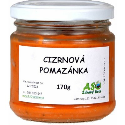 ASO Zdravý život Pomazánka cizrnová 170 g – Zboží Mobilmania