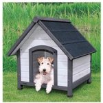 Natura bouda pro psa se sedlovou střechou M-L 83 x 87 x 101 cm šedá – Zboží Dáma