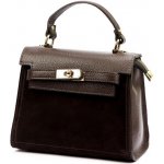 Kožená kabelka Luka 19-17-02 tmavě hnědá – Sleviste.cz