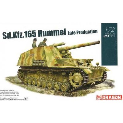 Dragon Sd.Kfz.165 Hummel Late Production w/NEO Tracks Model Kit tank 7628 1:72 – Zboží Mobilmania