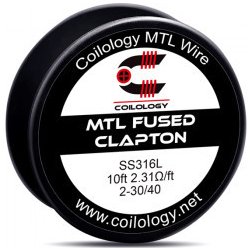 Coilology Odporový drát MTL Series - Fused Clapton SS316L 3m