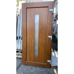 Soft Vchodové dveře AURORA otevírání VEN zlatý dub/bílá 98x200 cm – Zboží Mobilmania