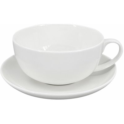 by inspire Porcelánový šálek s podšálkem Luna bílý 250 ml – Sleviste.cz