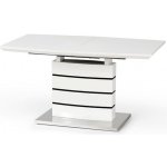 HALMAR Rozkládací jídelní stůl Nord - bílý lesk / černý lesk – Zboží Dáma