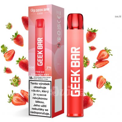 Geek Bar E600 Fresh Strawberry 20 mg 600 potáhnutí 1 ks – Zbozi.Blesk.cz