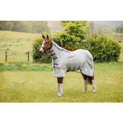 Horseware Deka síťovaná Rambo Protector s odnímatelným krkem silver navy