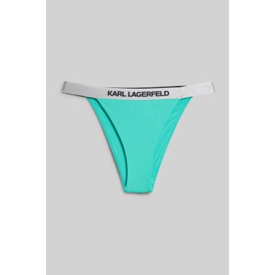 KARL LAGERFELD LOGO BIKINI BOTTOM W/ ELASTIC zelená