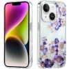 Pouzdro a kryt na mobilní telefon Apple PROTEMIO 70876 BLOOM Ochranný kryt pro Apple i Phone 14 Plus PURPLE