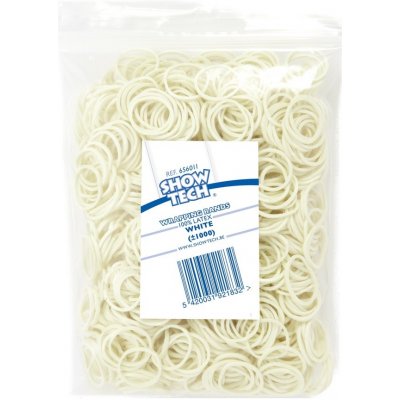 Show Tech Latexové gumičky balíčkovací bílé 1,5 cm 1000 ks – Zboží Dáma