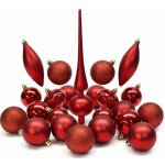 HOMESTYLING Vánoční ozdoby sada 19 ks červená KO-CAN305220 – Hledejceny.cz