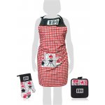 Banquet Sada zástěra chňapka podložka BBQ 3 ks červená – Hledejceny.cz