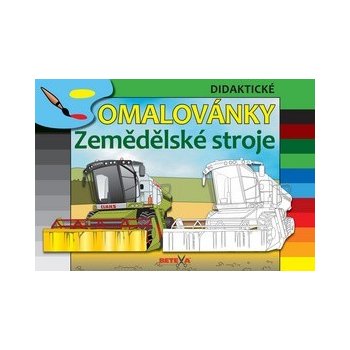 Zemědělské stroje Didaktické omalovány