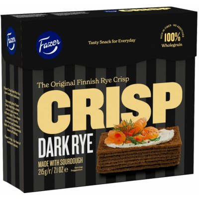 Fazer Crisp Tmavé žitné křupavé plátky 215 g – Zboží Dáma
