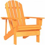 VidaXL Zahradní židle Adirondack masivní jedlové dřevo oranžová – Hledejceny.cz