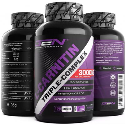 German Elite Nutrition L-CARNITIN TRIPLE COMPLEX 3000 120 kapslí – Sleviste.cz