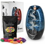 Aromatický krb Rivero backflow modrý + 60 vonných kadidel Aromaholik – Sleviste.cz