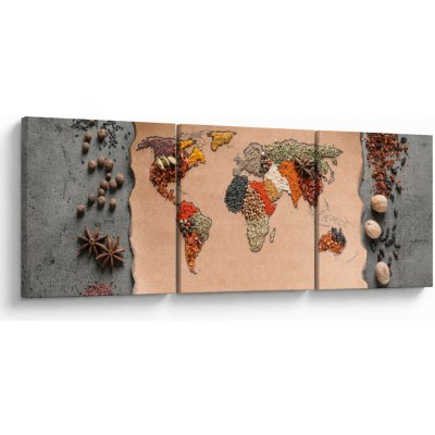 Obraz - Koření světa, třídílný 90x30 cm – Hledejceny.cz