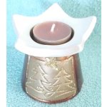 Silikonová forma - Svícen na čajovou svíčku vánoční zdobený