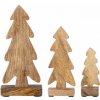 Vánoční dekorace Dřevěné stromečky Mango Deco Trees - set 3 ks Bloomingville