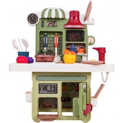 RKToys Dětská zelená kuchyňka se světlem a zvukem – Zboží Mobilmania