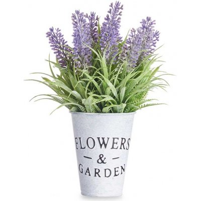 Ibergarden Umělá levandule v kovovém květináči 86826 – Sleviste.cz
