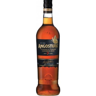 Angostura Caribbean Dark Rum 7y 40% 0,7 l (holá láhev)