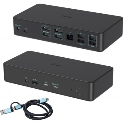 i-tec USB 3.0 / USB-C / Thunderbolt 3 Professional Dual 4K Display Docking Station Generation 2 + Power Delivery 100W CADUAL4KDOCKPD2 – Hledejceny.cz