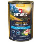 Ontario Puppy kuřecí pate s příchutí spirulíny 400 g – Hledejceny.cz