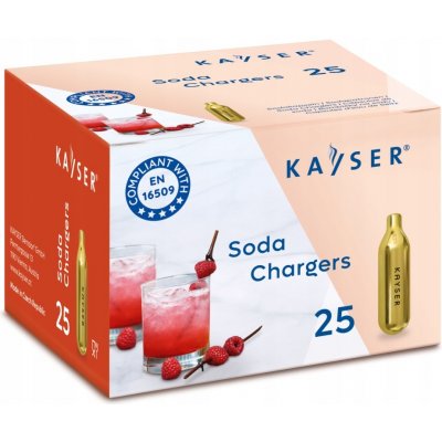 Kayser Náboje do sifonu na perlivou vodu CO2 25 ks – Zboží Dáma