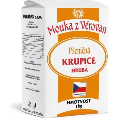 Malitas Pšeničná mouka krupice 1 kg – Zbozi.Blesk.cz