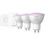 Philips Propojovací zařízení Hue BRIDGE a 3 ks LED žárovek GU10 4,3W 50W White and Color Ambiance 2000-6500K/RGB stmívatelné – Zboží Živě