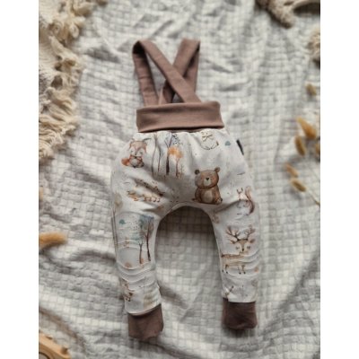 POLEZU Protiskluzové kalhoty s kšandami 2v1 LESNÍ KAMARÁDI – Zboží Mobilmania
