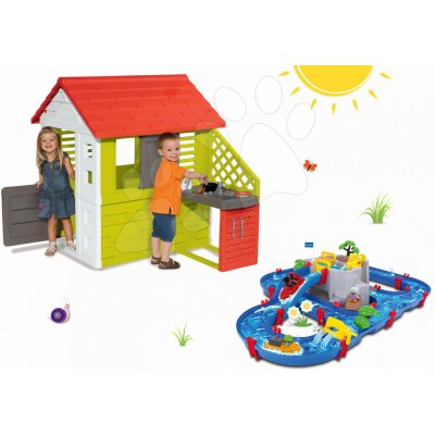 Smoby set domeček Pretty Nature a AquaPlay vodní dráha Mountain Lake 810702-10 – Hledejceny.cz
