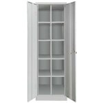 JP 641 skříň kovová s mezistěnou a přihrádkami 1850x600x500 mm šedá – HobbyKompas.cz