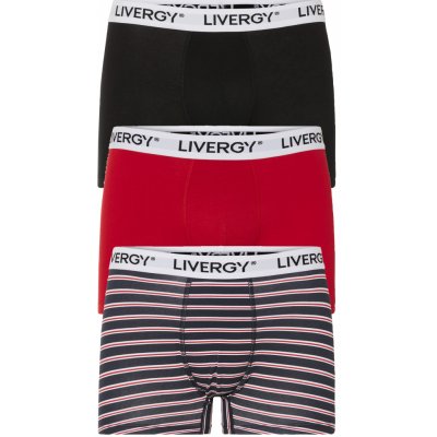 Livergy 3 kusy černá / navy modrá / červená – Hledejceny.cz