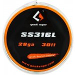 GeekVape SS316L odporový drát 0,3mm 28GA 10m – Zbozi.Blesk.cz