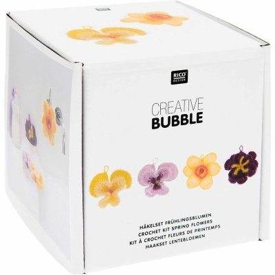 Creative Rico design háčkovací sada na výrobu žínek Bubble Jarní květiny 1 ks – Hledejceny.cz