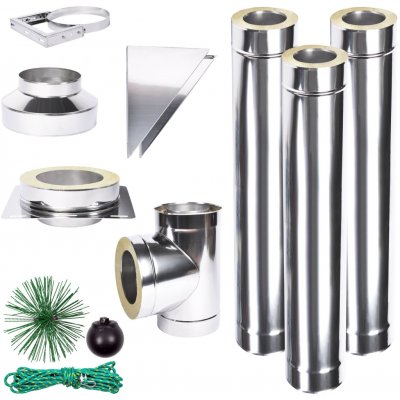 Solid izolovaný komín Slim Plus 0,8 130mm 3m – Zboží Dáma