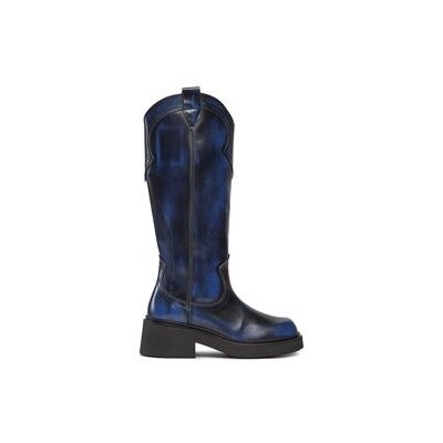 Bronx polokozačky Western 14298-S black/galactic blue