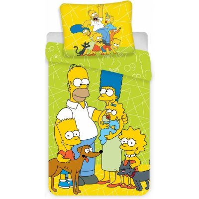 Jerry Fabrics povlečení Simpsons green 02 140x200 70x90 – Zboží Mobilmania