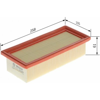 Vzduchový filtr BOSCH 1 457 433 256 – Hledejceny.cz