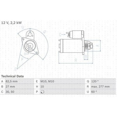 BOSCH 0 986 013 910 Startér (0986013910) – Zbozi.Blesk.cz