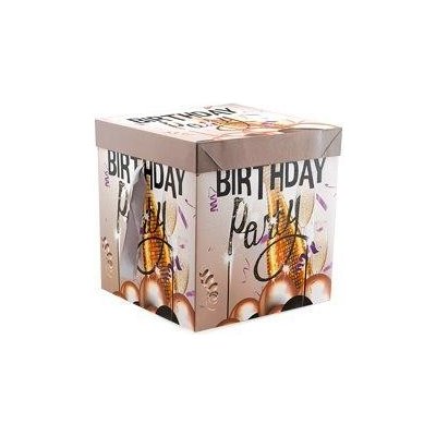 Kartonová dárková krabička "Happy Birthday" 25x25x25 cm 31565 – Zboží Mobilmania
