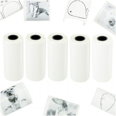 Kobes Technology Ltd Samolepící kotouček termopapíru pro tiskárnu mini print - 5,7 cm x 4,5 m - 5 kusů – Hledejceny.cz