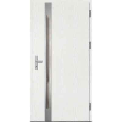 Erkado vchodové dveře Langen 1 Borovice Bílá 80 x 207,5 cm